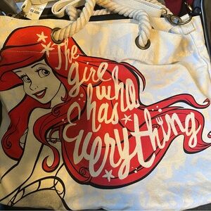 Hot Topic Disney Ariel Tote Bag